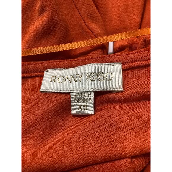 Ronny Kobo 'Mirabelle' Red Crepe Dress Size XS - NWT - Picture 4 of 4